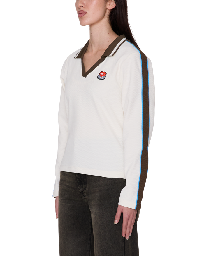 AREN LS POLO - UNBLEACHED MULTI