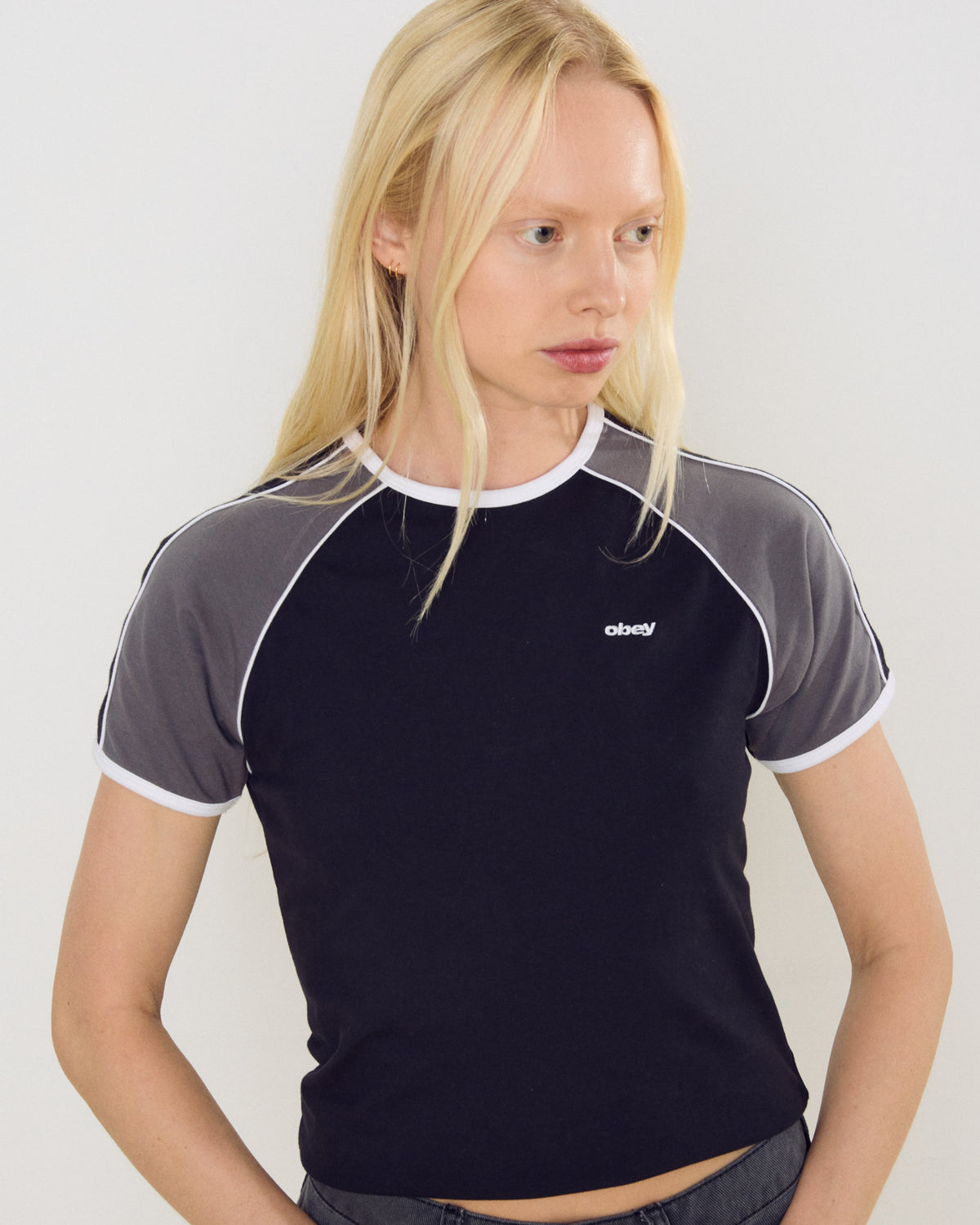 REPLAY RAGLAN SS - DIGITAL BLACK MULTI