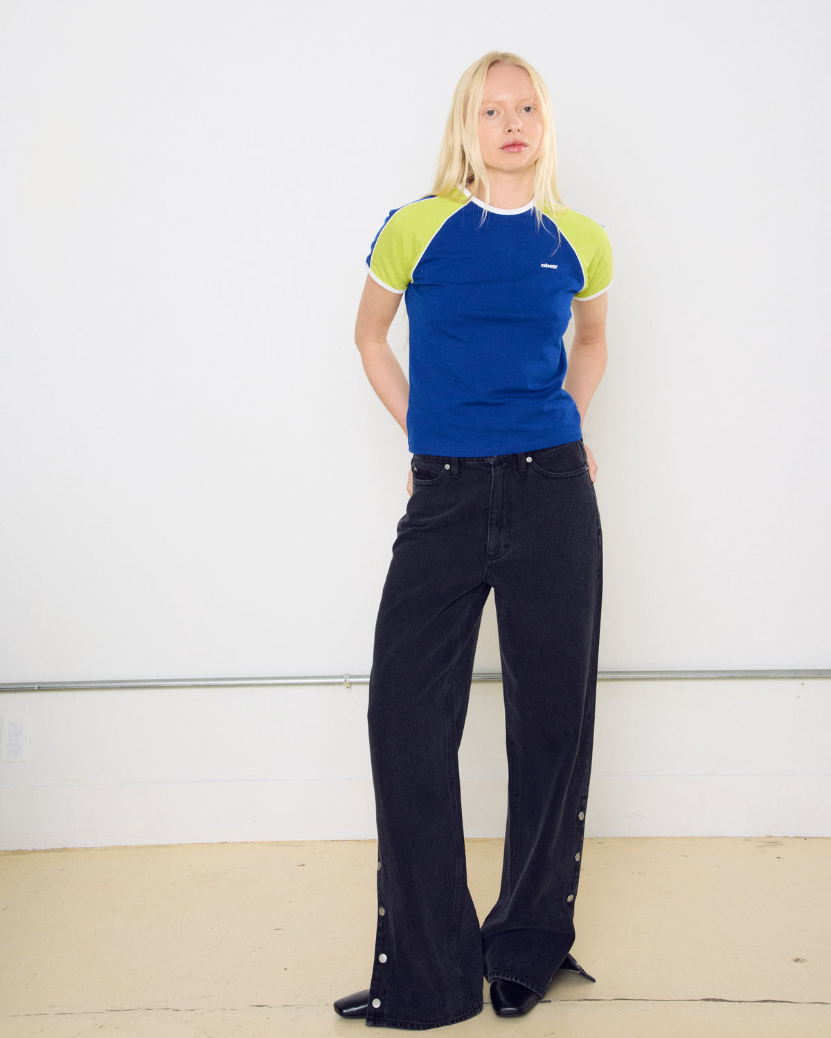 REPLAY RAGLAN SS - BLUE MULTI