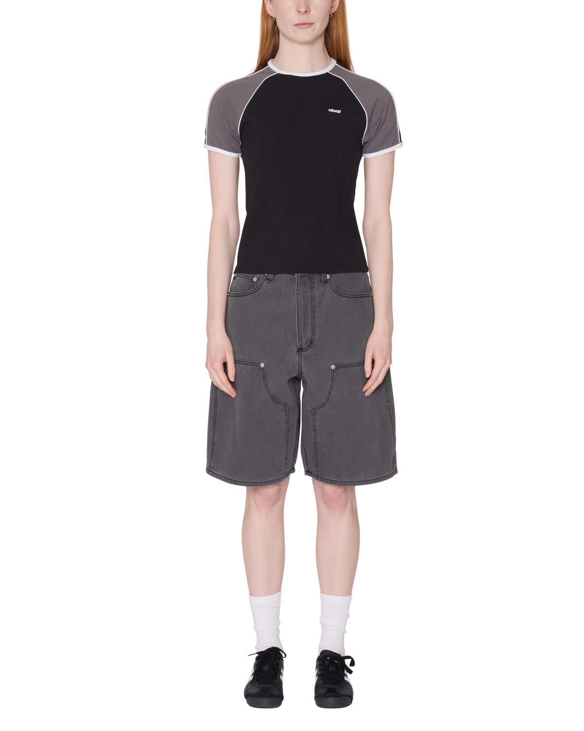 REPLAY RAGLAN SS - DIGITAL BLACK MULTI