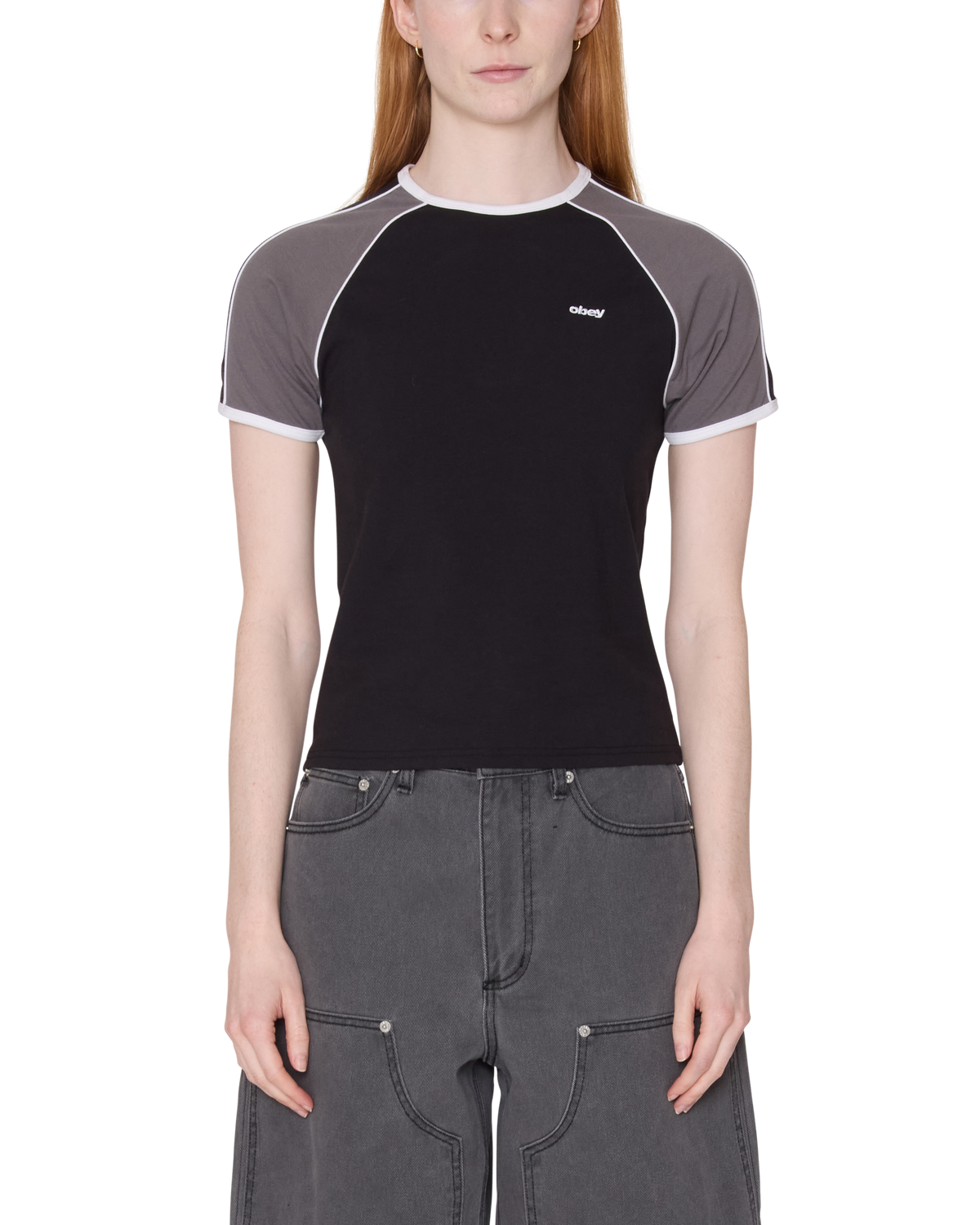 REPLAY RAGLAN SS - DIGITAL BLACK MULTI