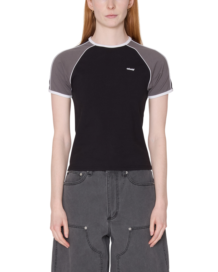 REPLAY RAGLAN SS - DIGITAL BLACK MULTI