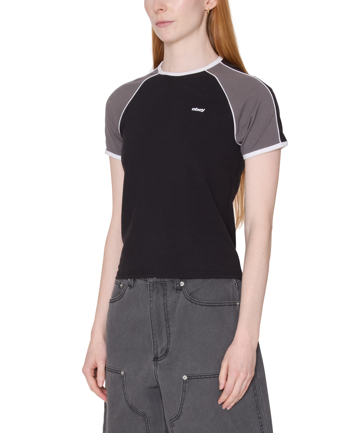 REPLAY RAGLAN SS - DIGITAL BLACK MULTI