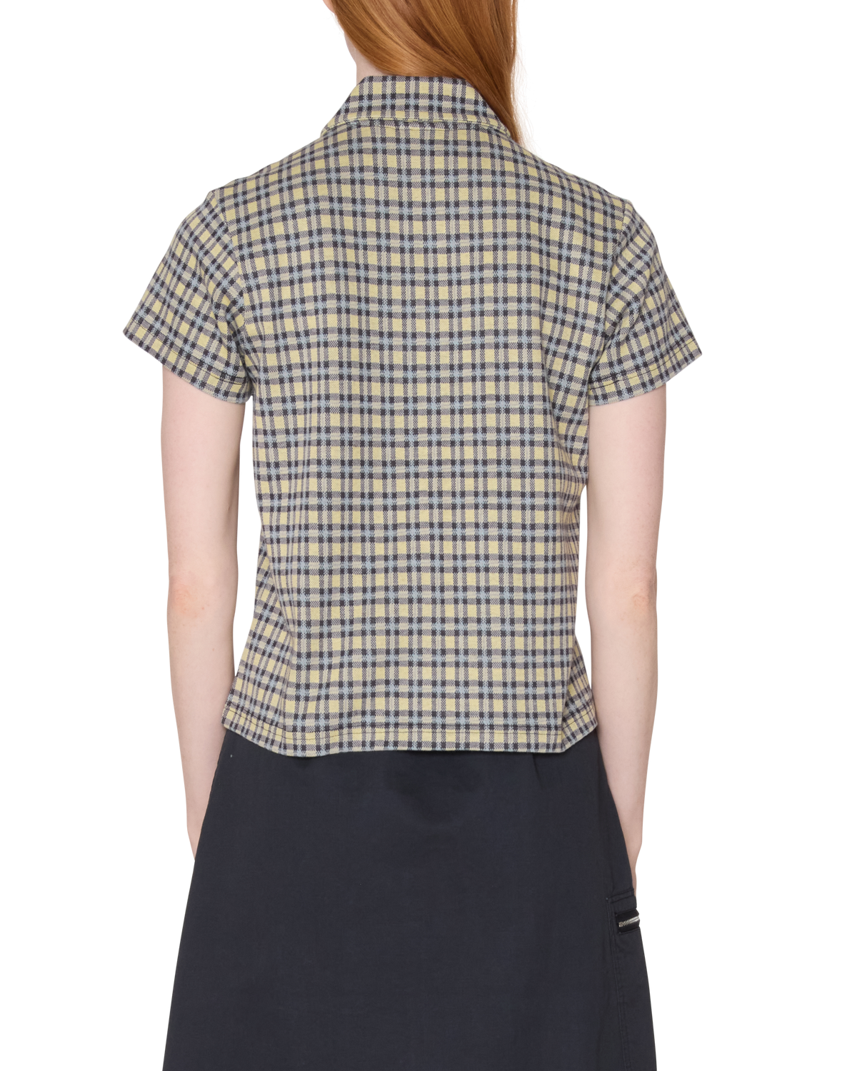 LILA MICRO CHECK POLO - YELLOW MULTI