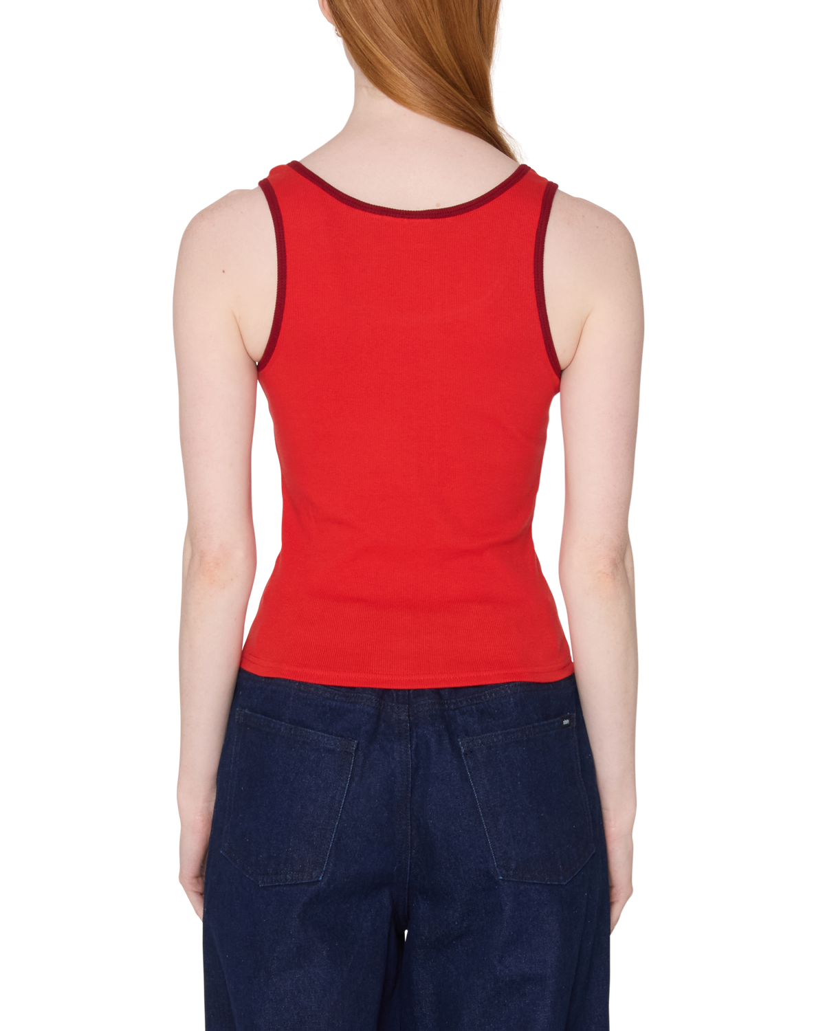 LOREN RIB TANK - RED