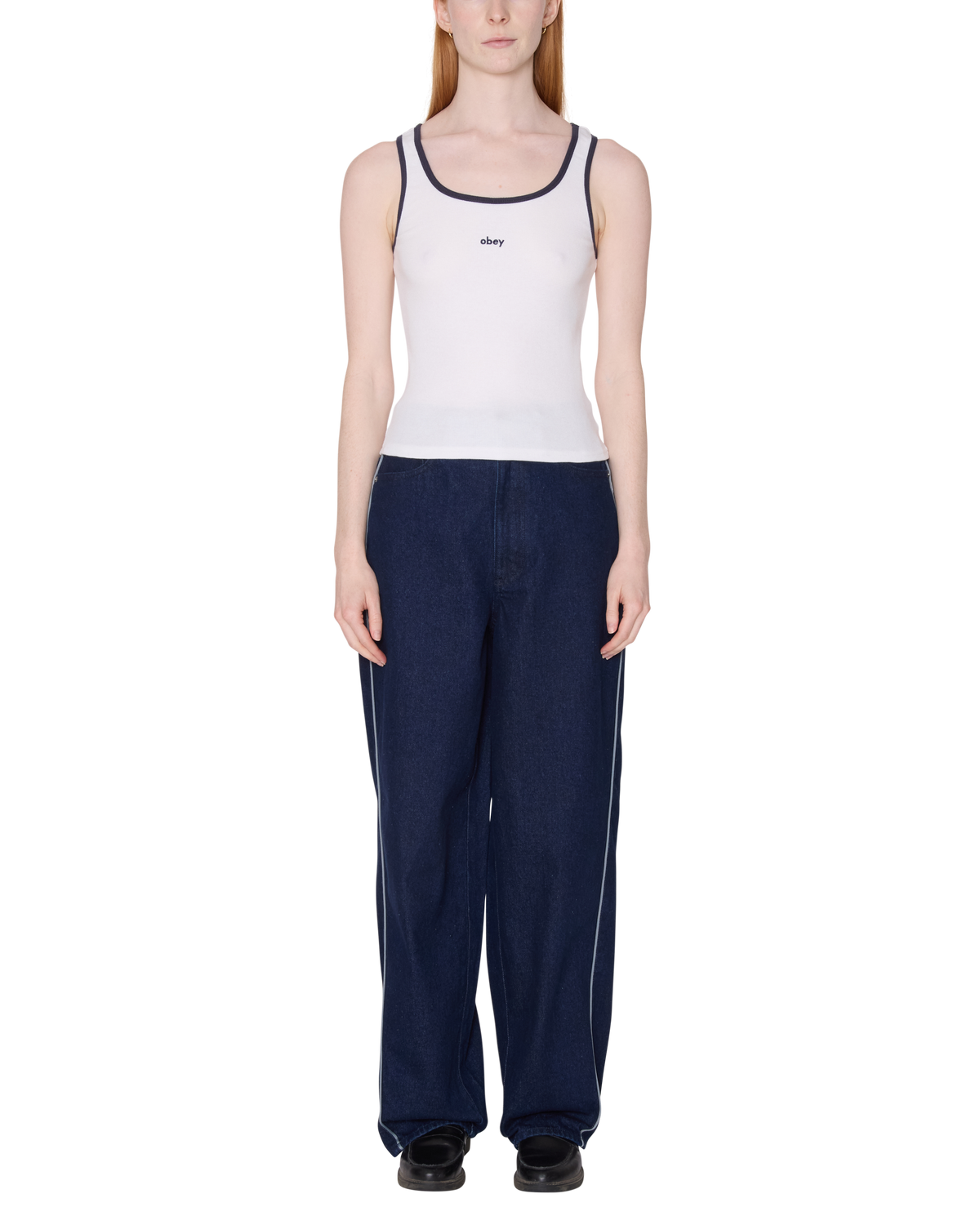 LOREN RIB TANK - WHITE