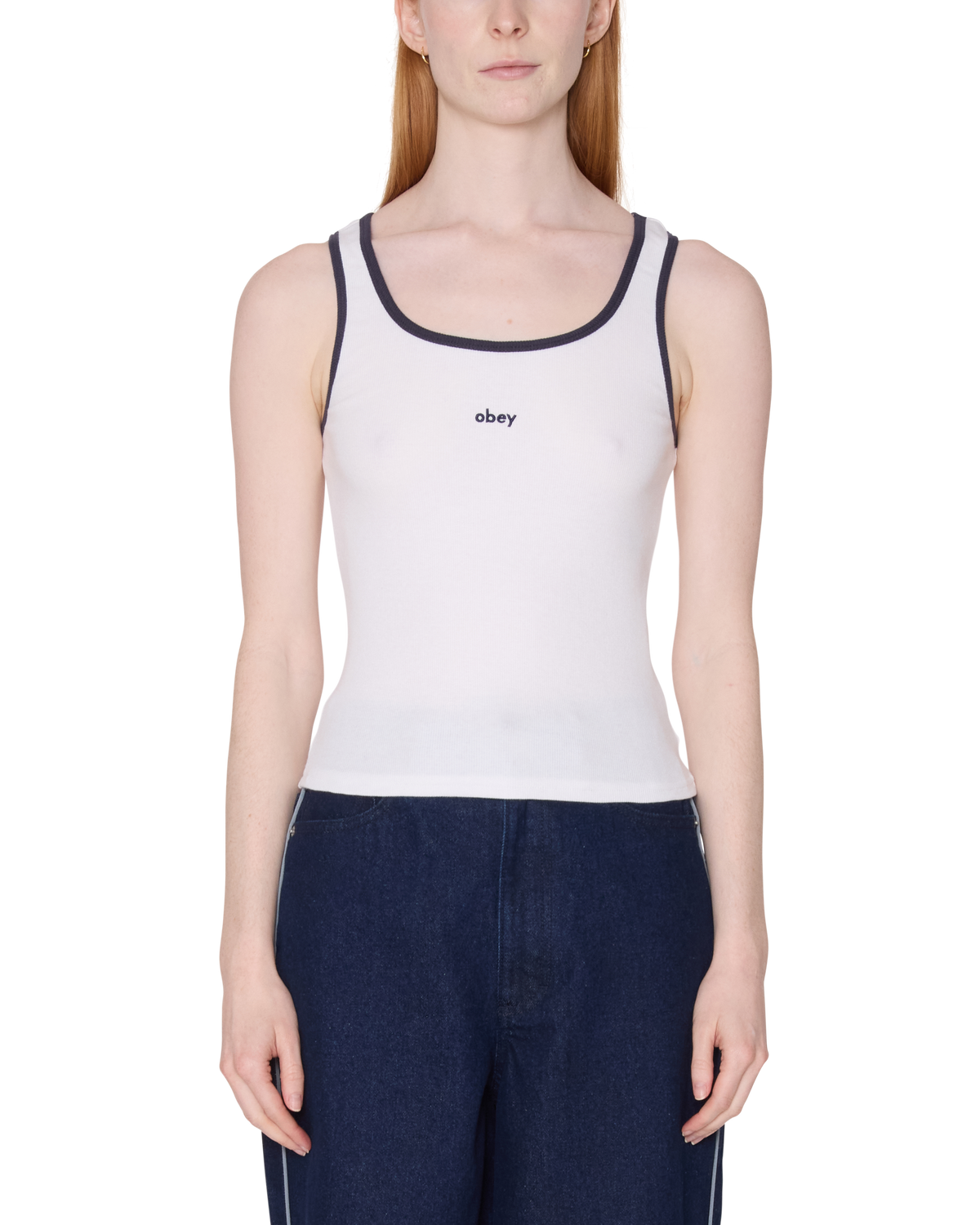 LOREN RIB TANK - WHITE