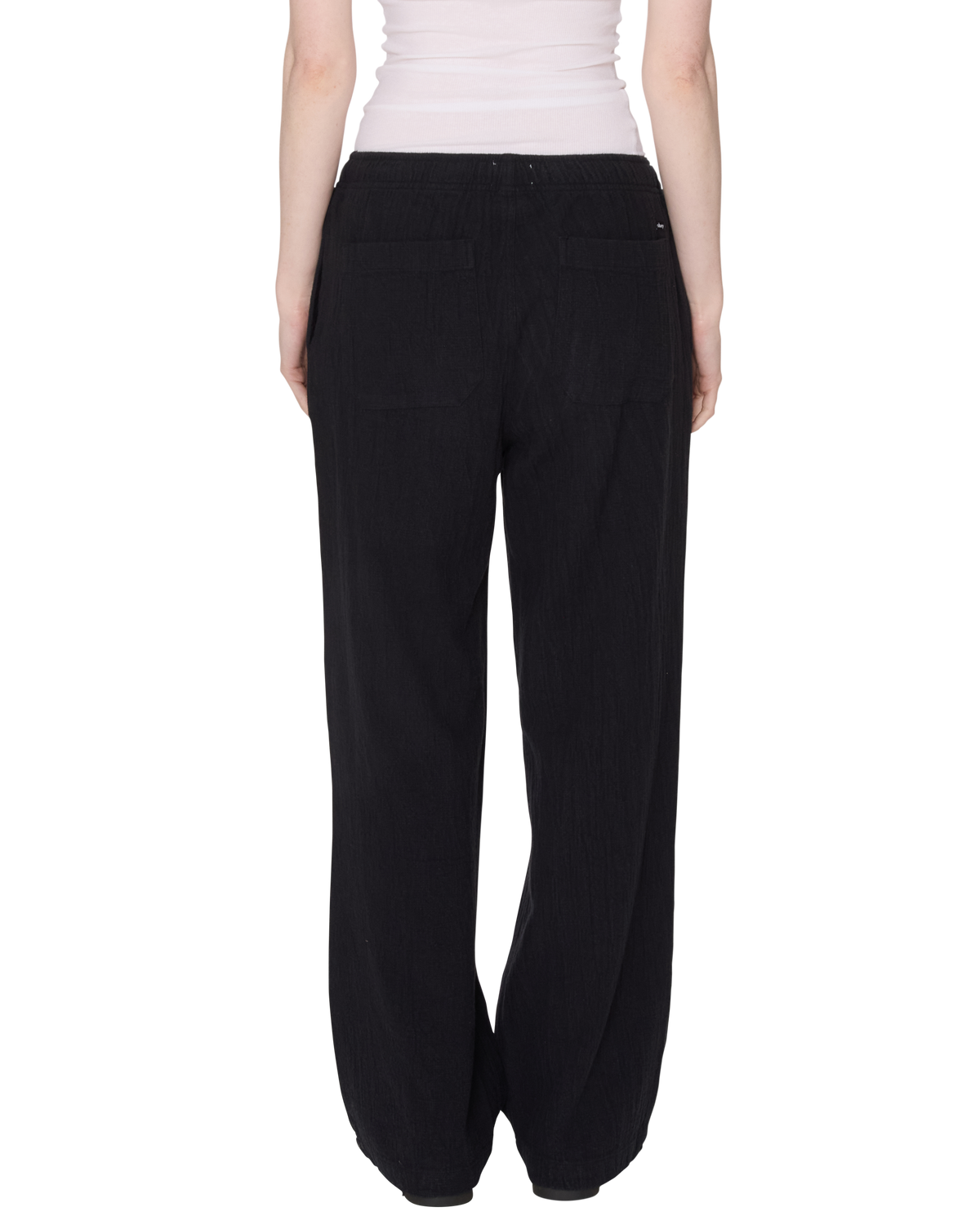 ROSES EMBELLISHED PANT - OFF BLACK