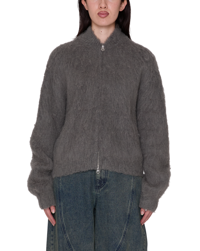 CAIA SWEATER BOMBER - CHARCOAL