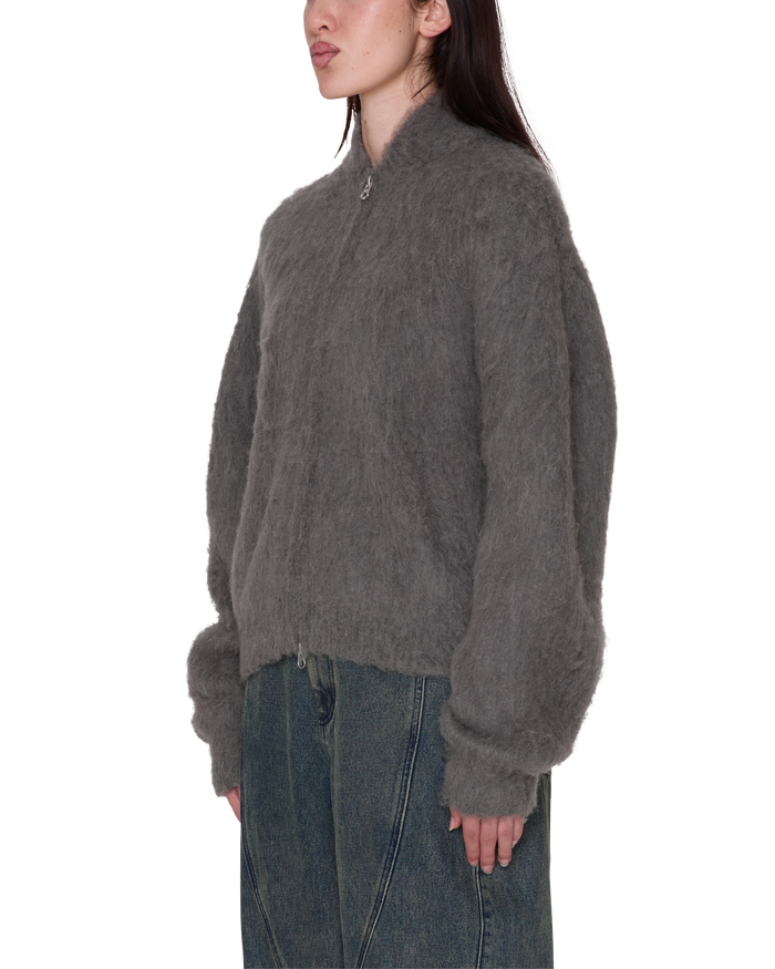 CAIA SWEATER BOMBER - CHARCOAL
