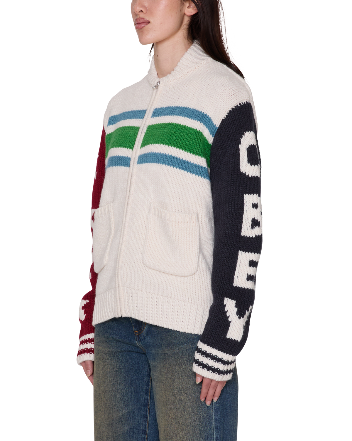 ETTA COWICHAN SWEATER - UNBLEACHED MULTI