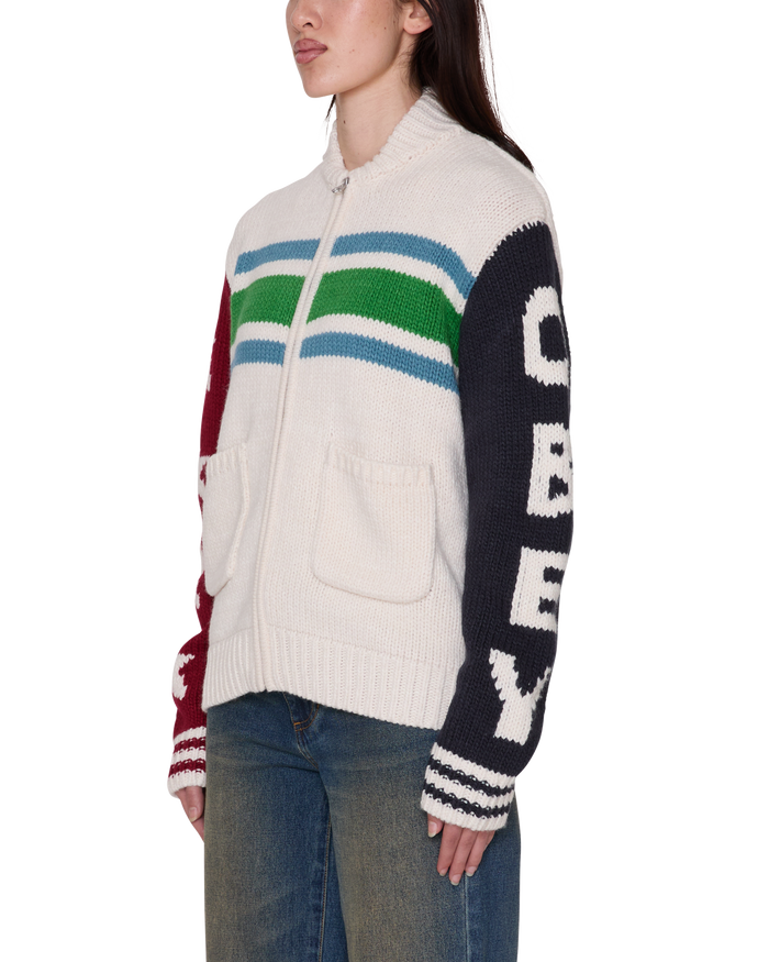 ETTA COWICHAN SWEATER - UNBLEACHED MULTI
