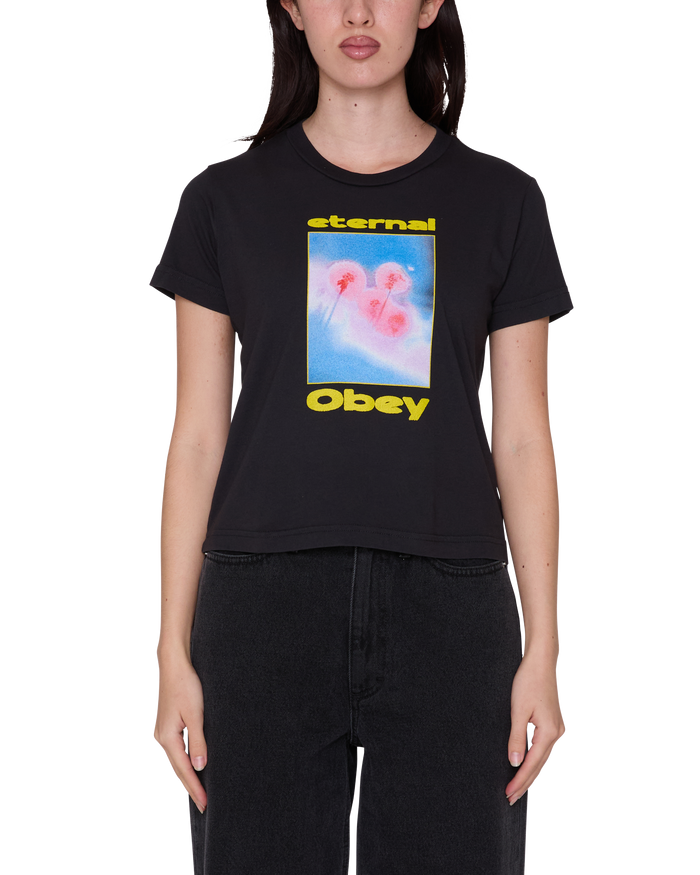 ETERNAL OBEY KAIA T-SHIRT - DIGITAL BLACK