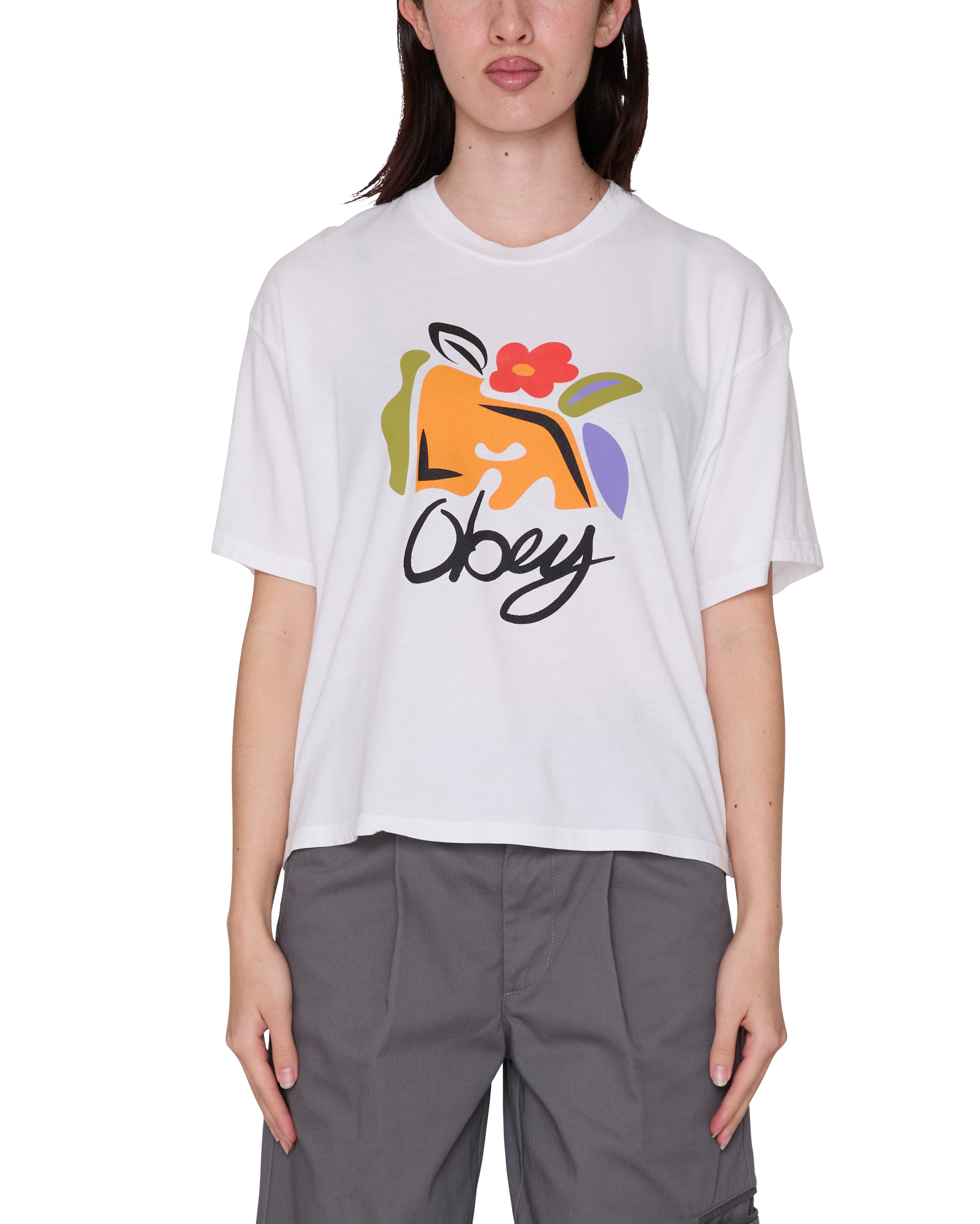 LE FLEUR ROW T-SHIRT - WHITE