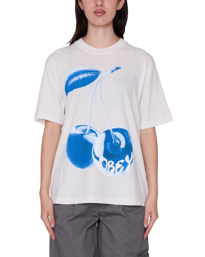 BLUE CHERRY MICHELLE T-SHIRT - CHALK WHITE