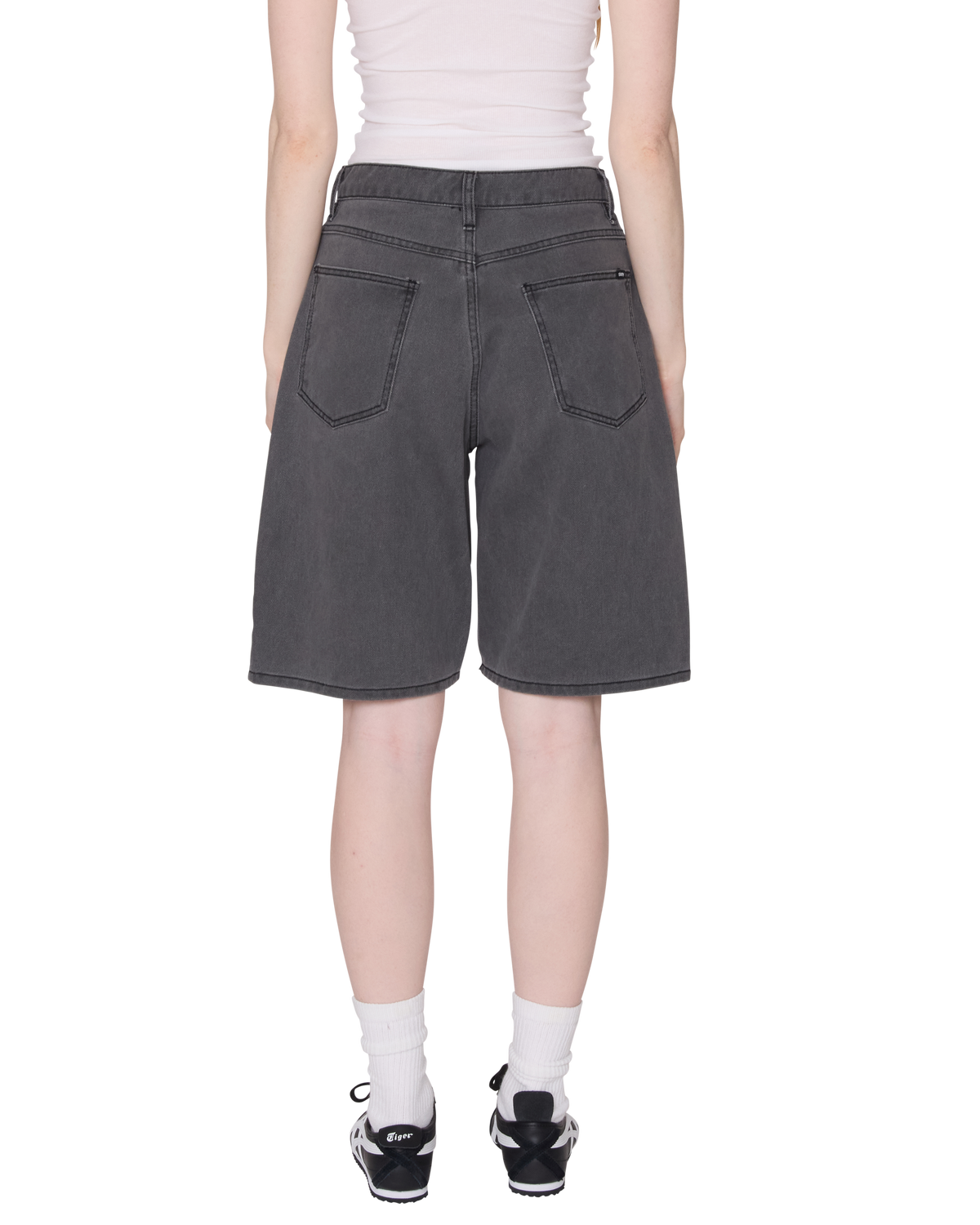 SHIFT PANEL SHORT - CHARCOAL FADED WASH
