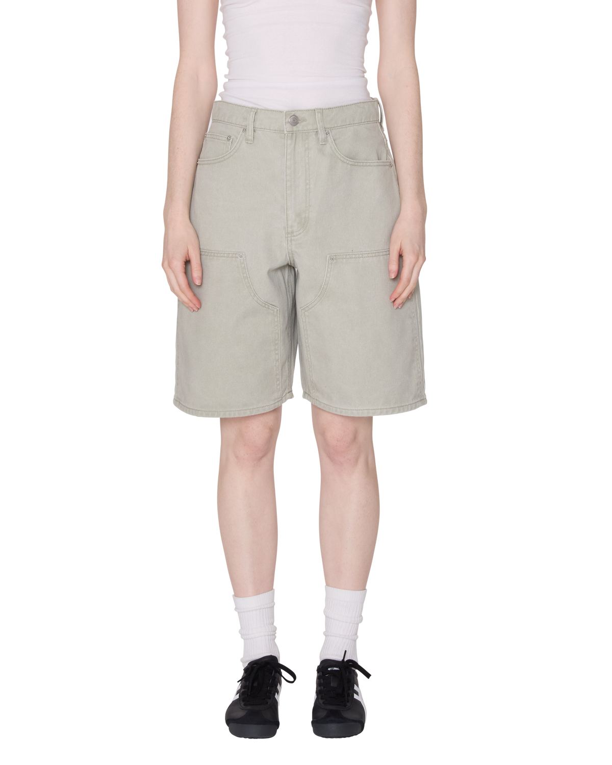 SHIFT PANEL SHORT - SAGE FADED WASH
