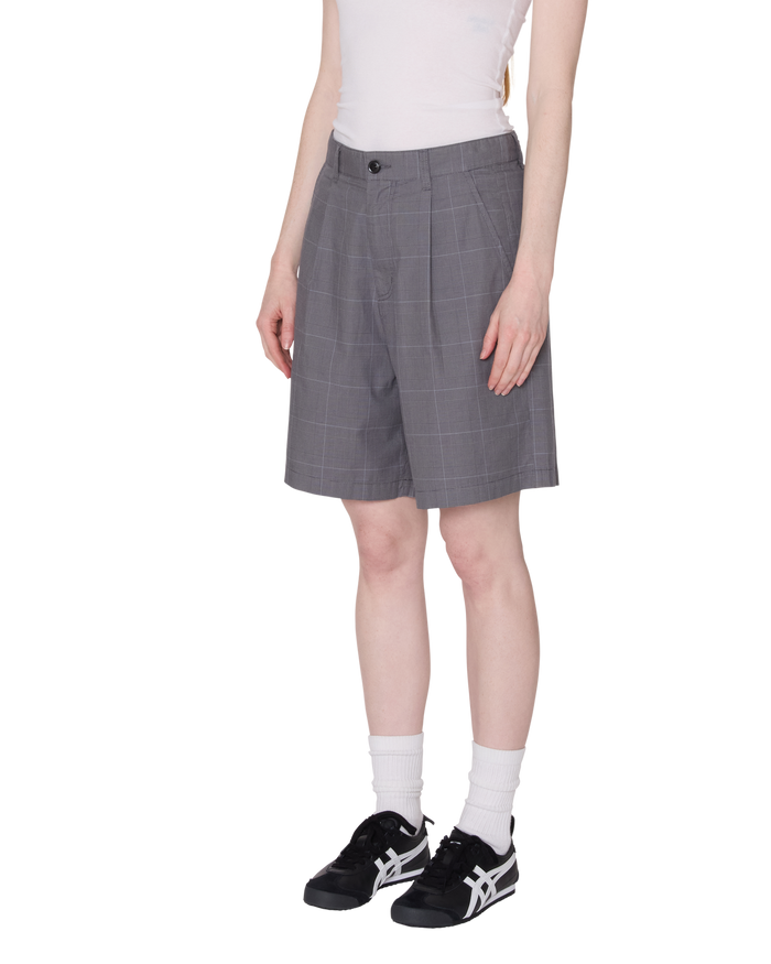 OLIVIA PLAID SHORT - GREY PLAID