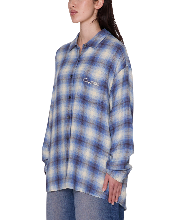 OBEY ZELIA SHIRT - BLUE MULTI