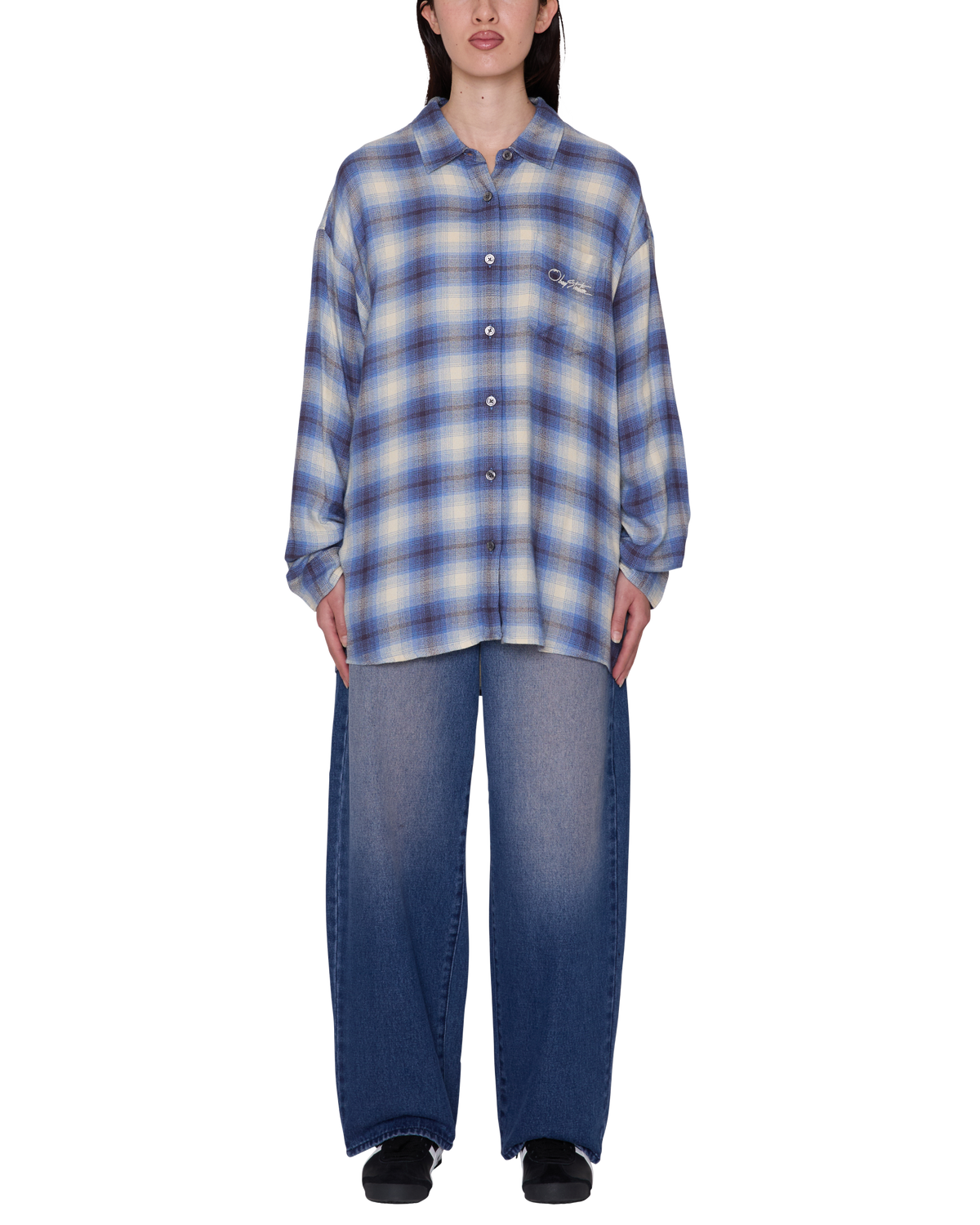 OBEY ZELIA SHIRT - BLUE MULTI
