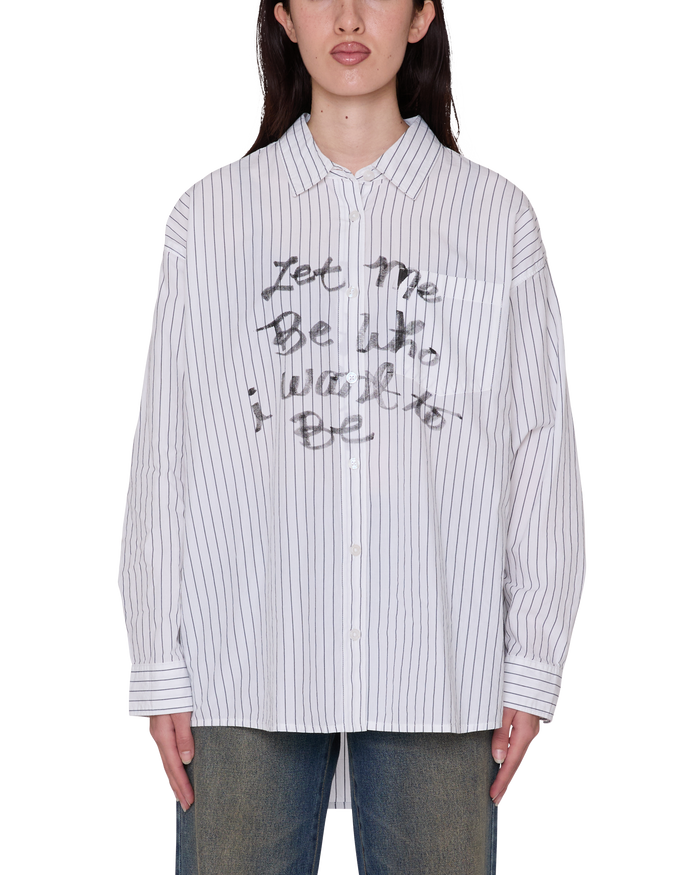 CARLOTTA STRIPE SHIRT - WHITE MULTI