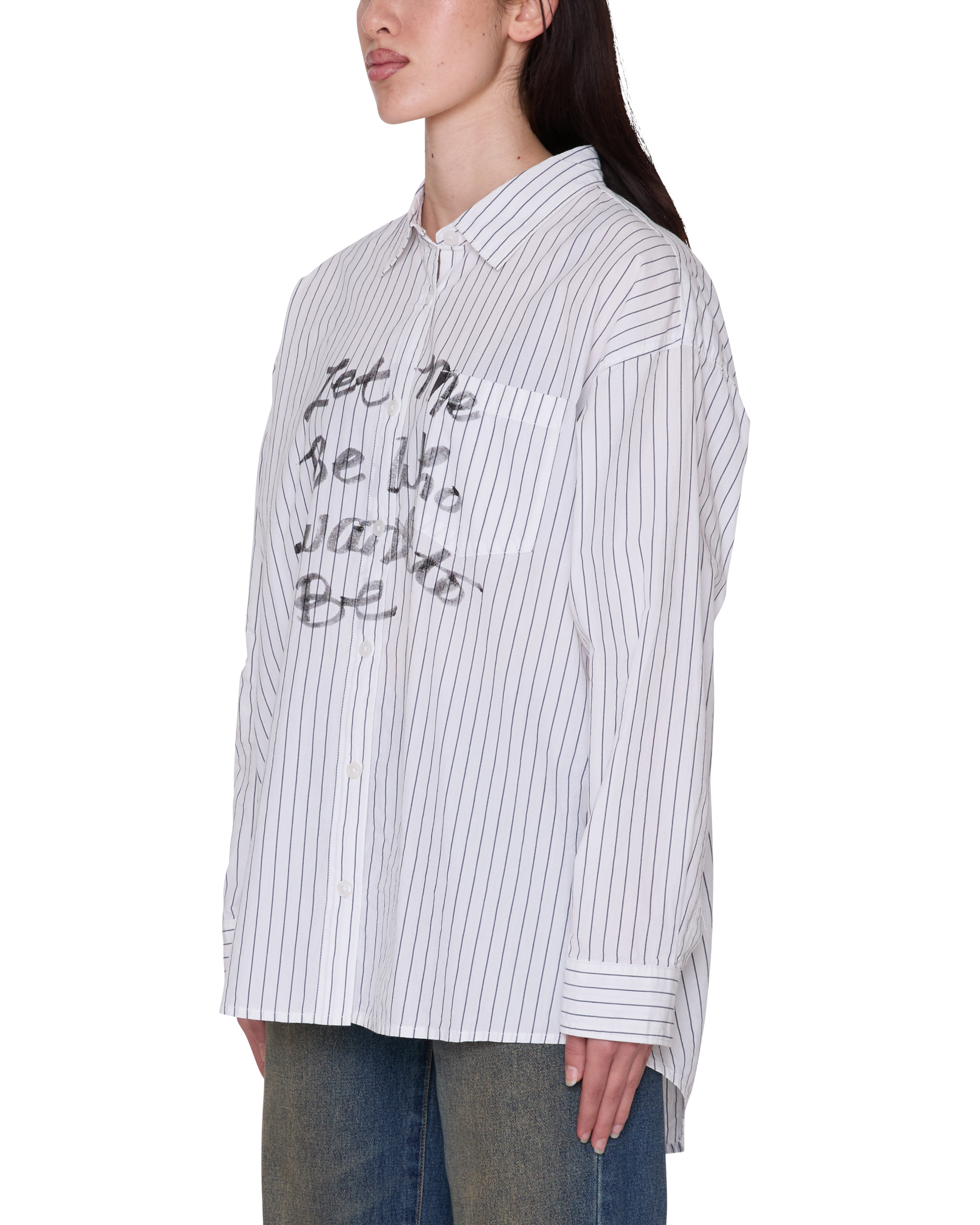 CARLOTTA STRIPE SHIRT - WHITE MULTI