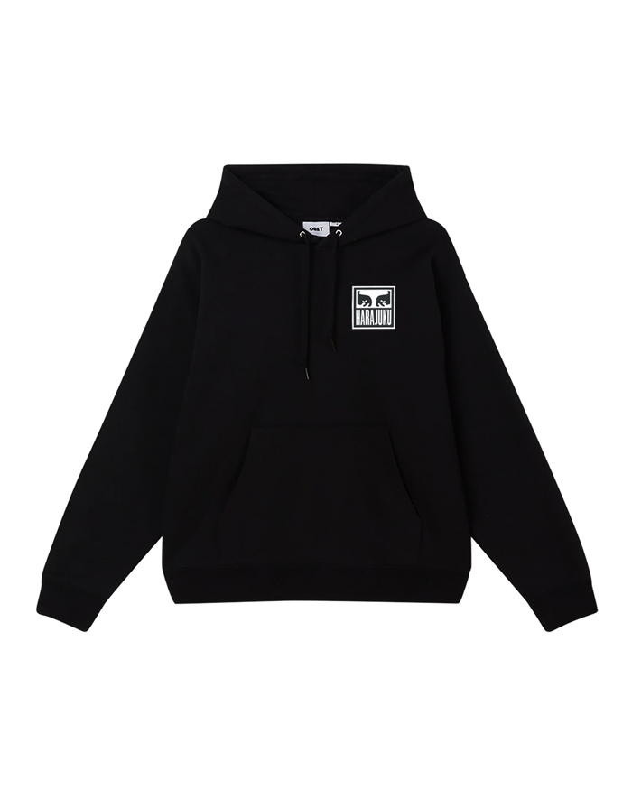 OBEY HARAJUKU EYES HOODIE - Black