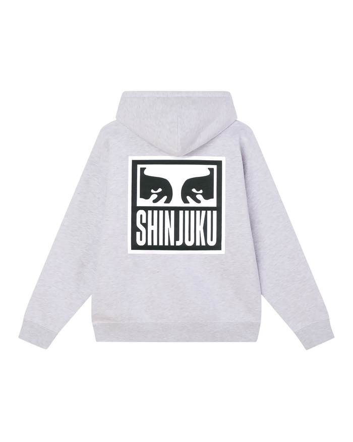 OBEY SHINJUKU EYES HOODIE - HEATHER GREY