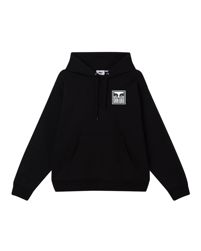 OBEY SHINJUKU EYES HOODIE - BLACK