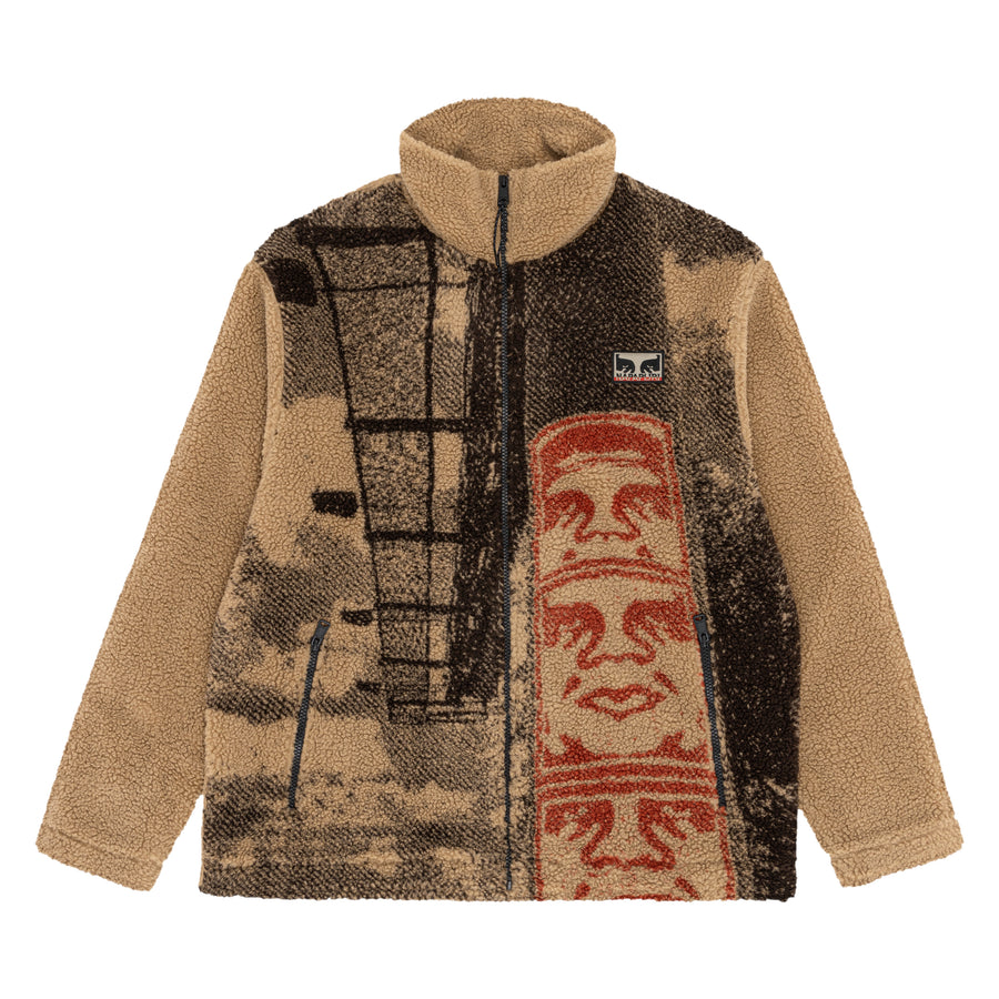 Obey covert sherpa outlet jacket