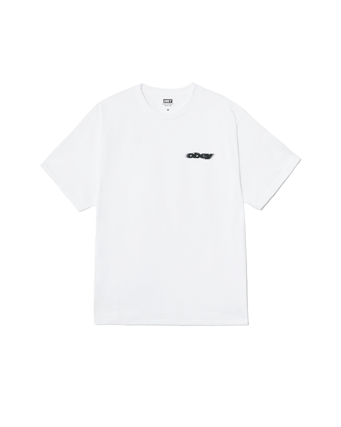 OBEY MOTION BLUR T-SHIRT TOKYO - WHITE