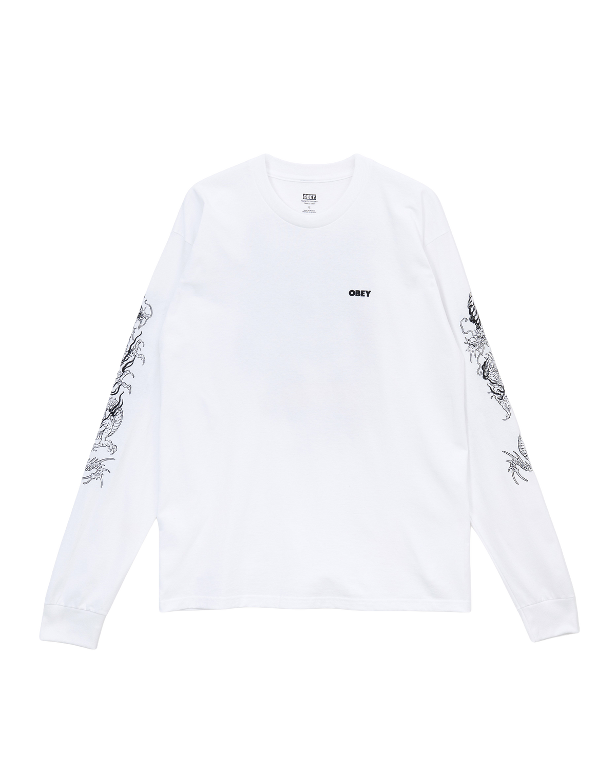 OBEY×OT TATTOO L/S T-SHIRT - White