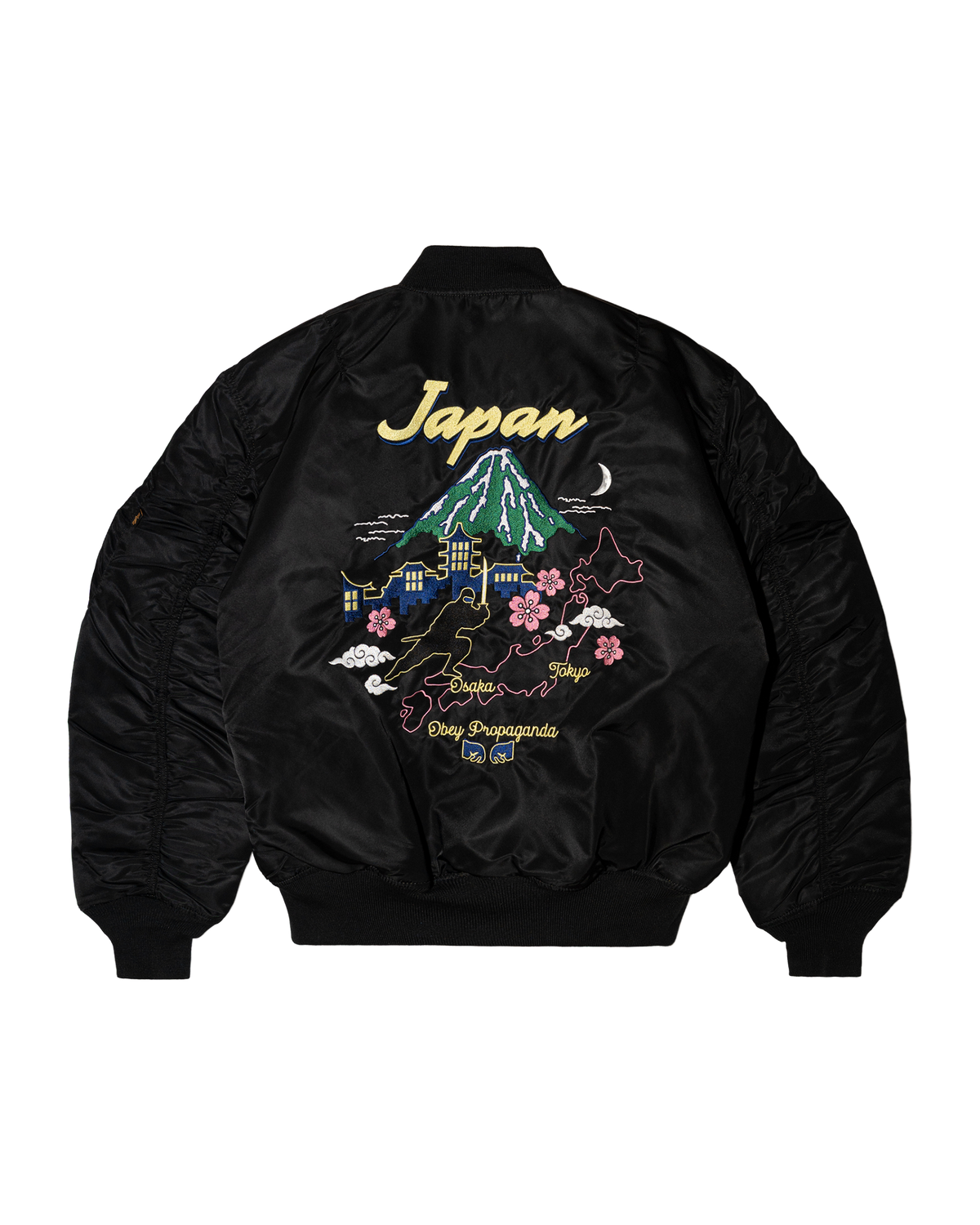 OBEY WELCOME TO JAPAN 2026 MA-1 - Black