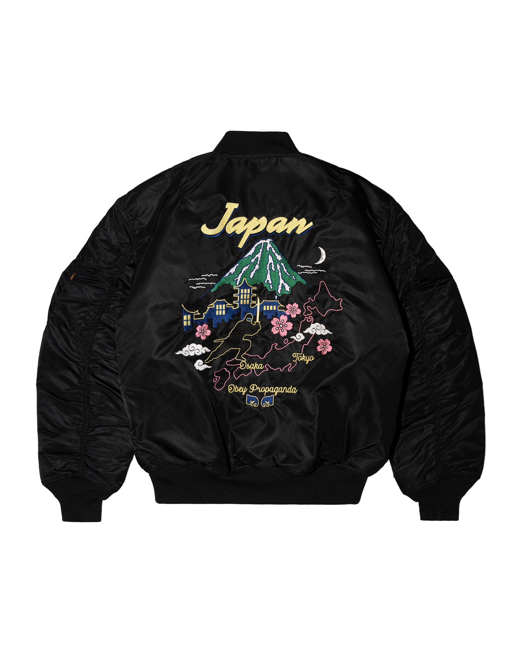 OBEY WELCOME TO JAPAN 2026 MA-1 - Black