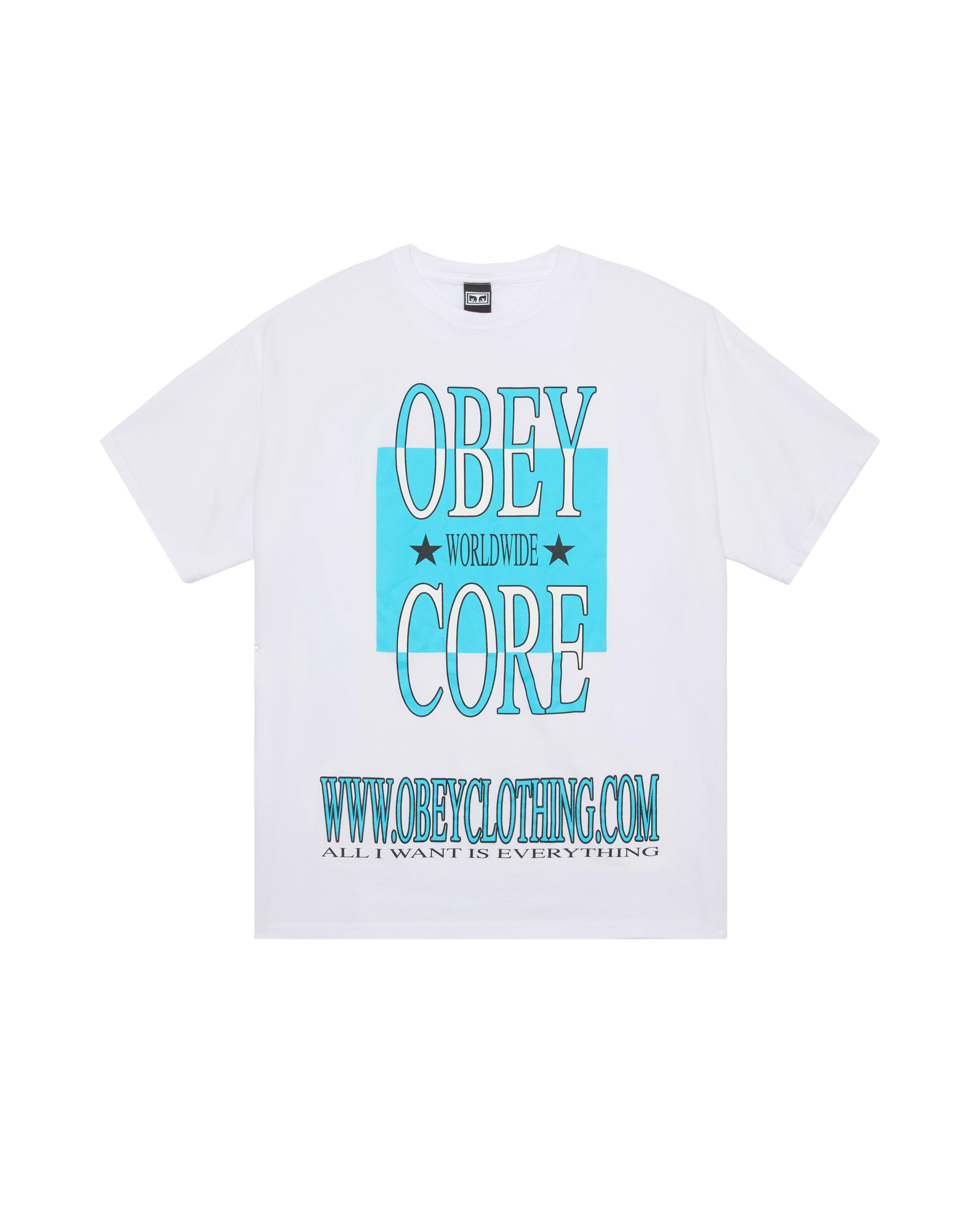 OBEY CORE VINTAGE T-SHIRT - WHITE