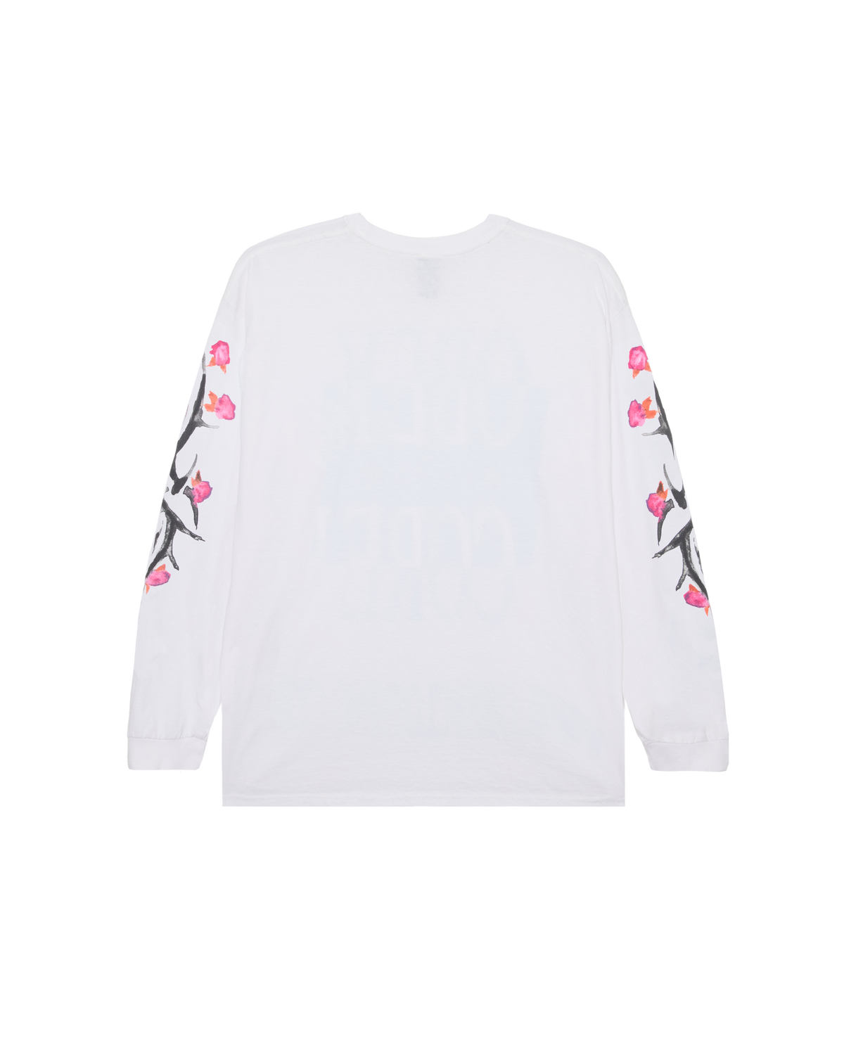 ROSE TRIBAL LS VINTAGE T-SHIRT - WHITE