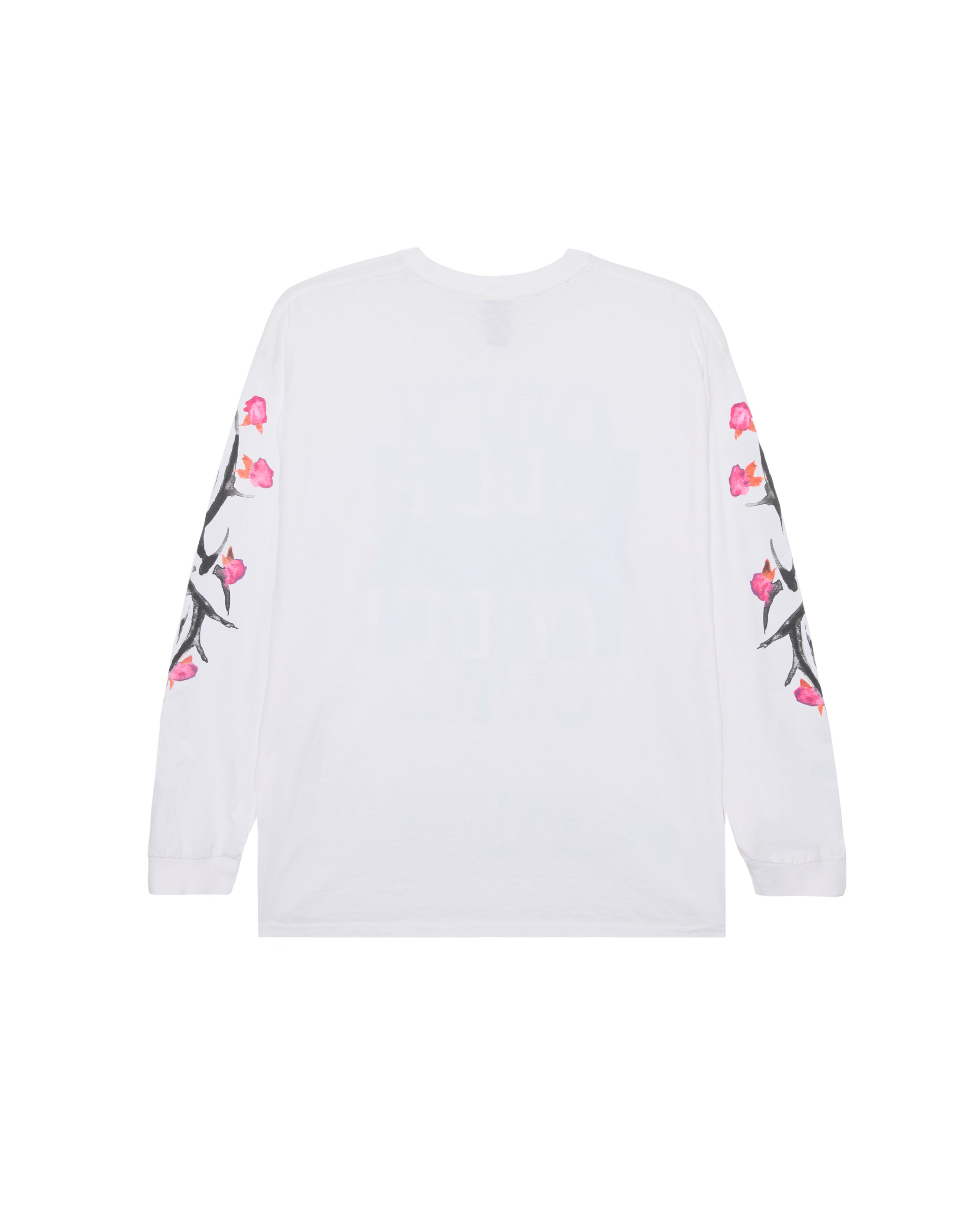ROSE TRIBAL LS VINTAGE T-SHIRT - WHITE