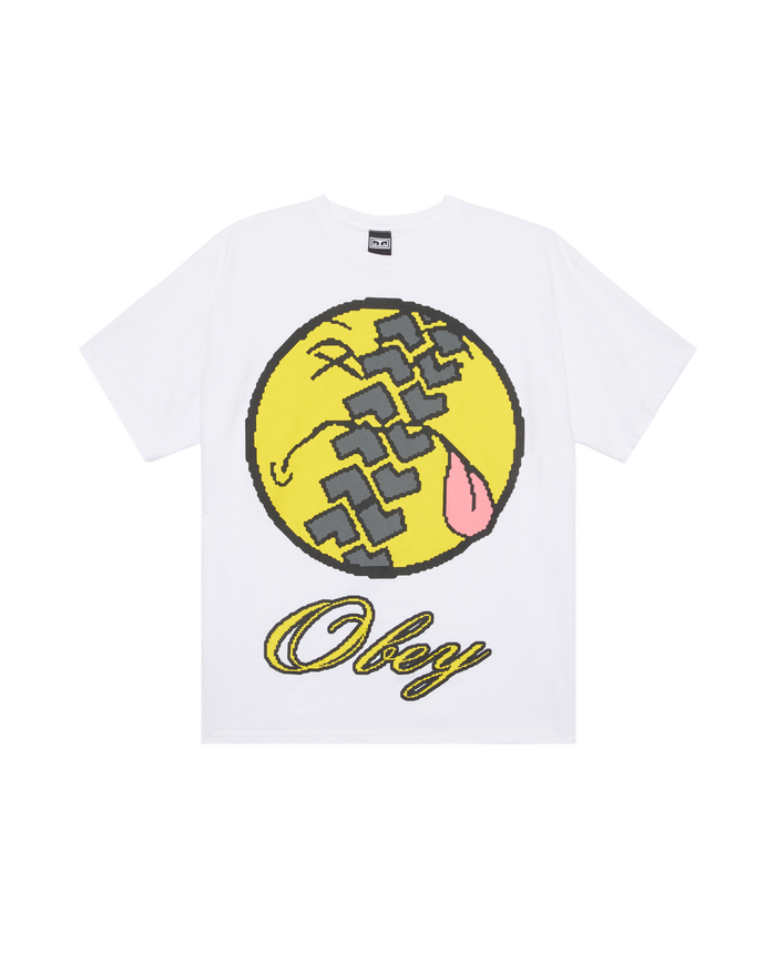 SMILE TIRE VINTAGE T-SHIRT - WHITE