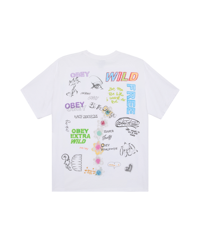WILD FREE VINTAGE T-SHIRT - WHITE