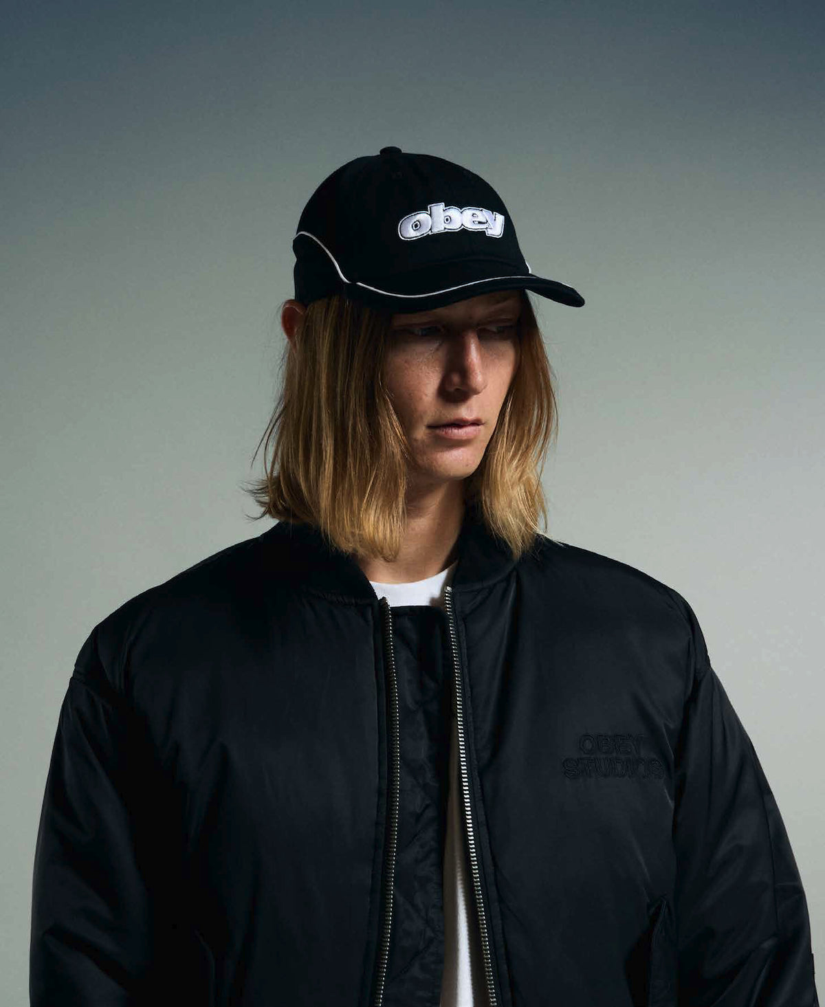 OBEY REWIND VELCRO BACK - BLACK